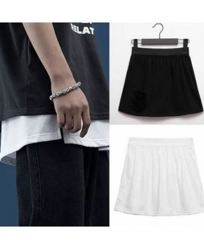 Fake Skirt Tail Blouse Hem Shirt Extender Women Short Petticoat Underskirt Mini Skirt Korean Fashion Black White Micro Skirt ...