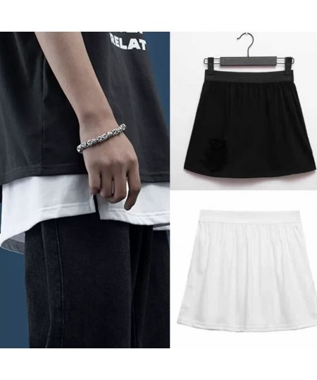 Fake Skirt Tail Blouse Hem Shirt Extender Women Short Petticoat Underskirt Mini Skirt Korean Fashion Black White Micro Skirt ...