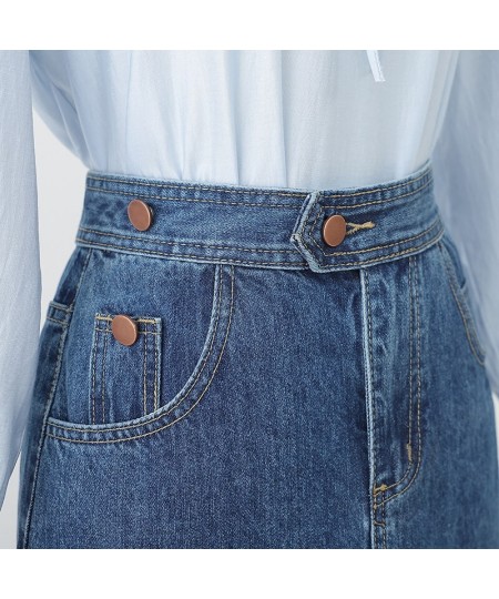 Denim Skirt Women's Summer 2023 New High Waist Design Sense Of Minority Split To Show Thin Denim Skirt With Buttocks Wrapped ...