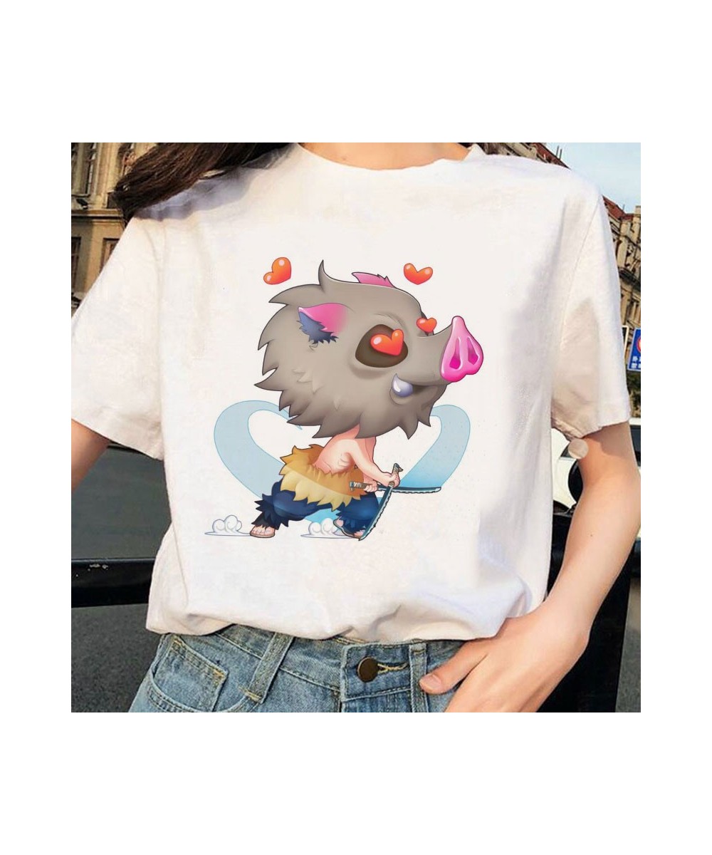 Summer Fashion Japanese Anime Women's T-shirts Graphic Demon Slayer Cartoon T Shirt Harajuku Ulzzang Short Sleeve Tshirts Top...