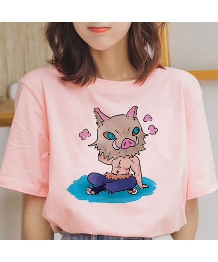 Summer Fashion Japanese Anime Women's T-shirts Graphic Demon Slayer Cartoon T Shirt Harajuku Ulzzang Short Sleeve Tshirts Top...