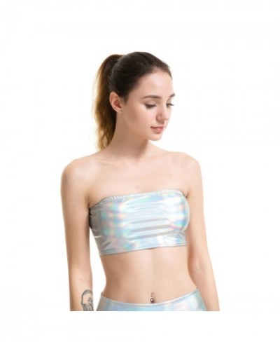 Sexy shiny metallic tube top women's stage costumes underwear $27.15 - Underwear