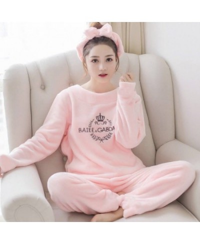 2023 Womens Pajamas Set Winter Thick Warm Flannel Pajama Sets Cartoon Pyjamas Women Homewear Animal Sleepwear Female Pajama $...