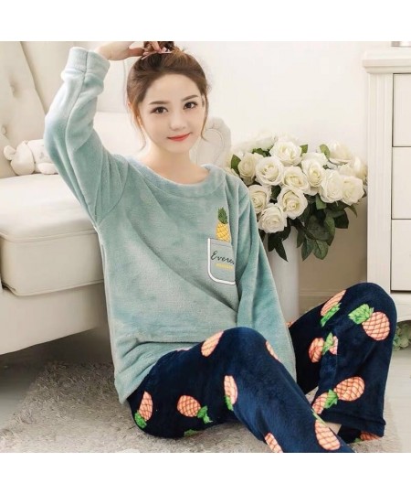 2023 Womens Pajamas Set Winter Thick Warm Flannel Pajama Sets Cartoon Pyjamas Women Homewear Animal Sleepwear Female Pajama $...