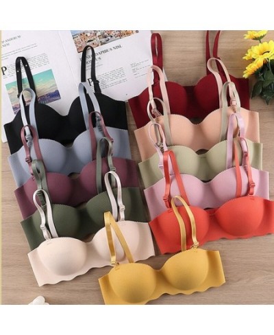 Sexy Bras Push Up Seamless Underwear for Women Solid Color Wireless Lingerie One-pieces Gather Convertible Straps Brassiere $...