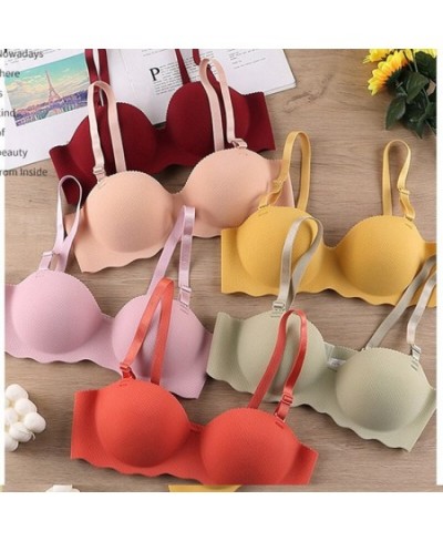 Sexy Bras Push Up Seamless Underwear for Women Solid Color Wireless Lingerie One-pieces Gather Convertible Straps Brassiere $...