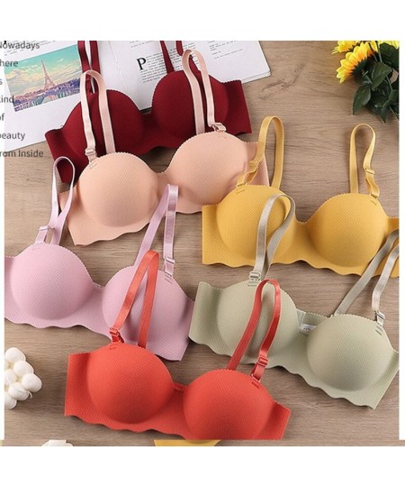 Sexy Bras Push Up Seamless Underwear for Women Solid Color Wireless Lingerie One-pieces Gather Convertible Straps Brassiere $...