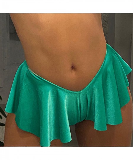 Sexy Clubwear Night Mini Ruffled Skirt Fashion Women Pure Color Loose Short Skirt Female Casual Short Above Knee Skirt Shorts...