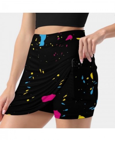 80S Paint Splash Skirt Graffiti Colorful Print Street Fashion Casual Skirts Ladies Elegant Mini Skirt Graphic Short Bottoms $...