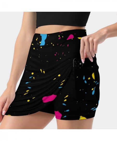 80S Paint Splash Skirt Graffiti Colorful Print Street Fashion Casual Skirts Ladies Elegant Mini Skirt Graphic Short Bottoms $...