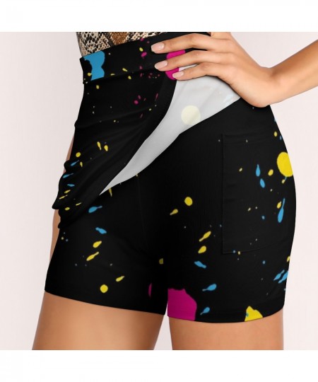 80S Paint Splash Skirt Graffiti Colorful Print Street Fashion Casual Skirts Ladies Elegant Mini Skirt Graphic Short Bottoms $...