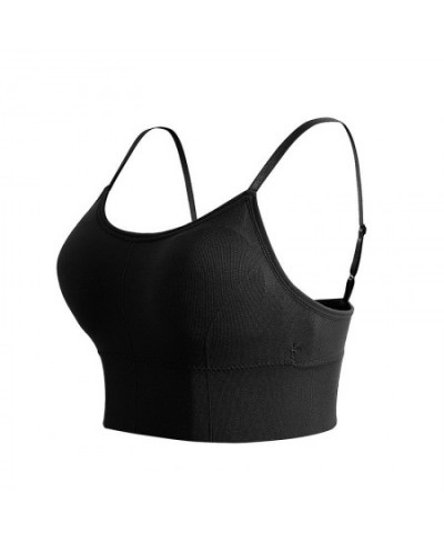 Women's Adjustable Breathable Gathering No Underwire Strapless Underwear Top Bra Girls seamless Sports Bra Women's Underwear ...