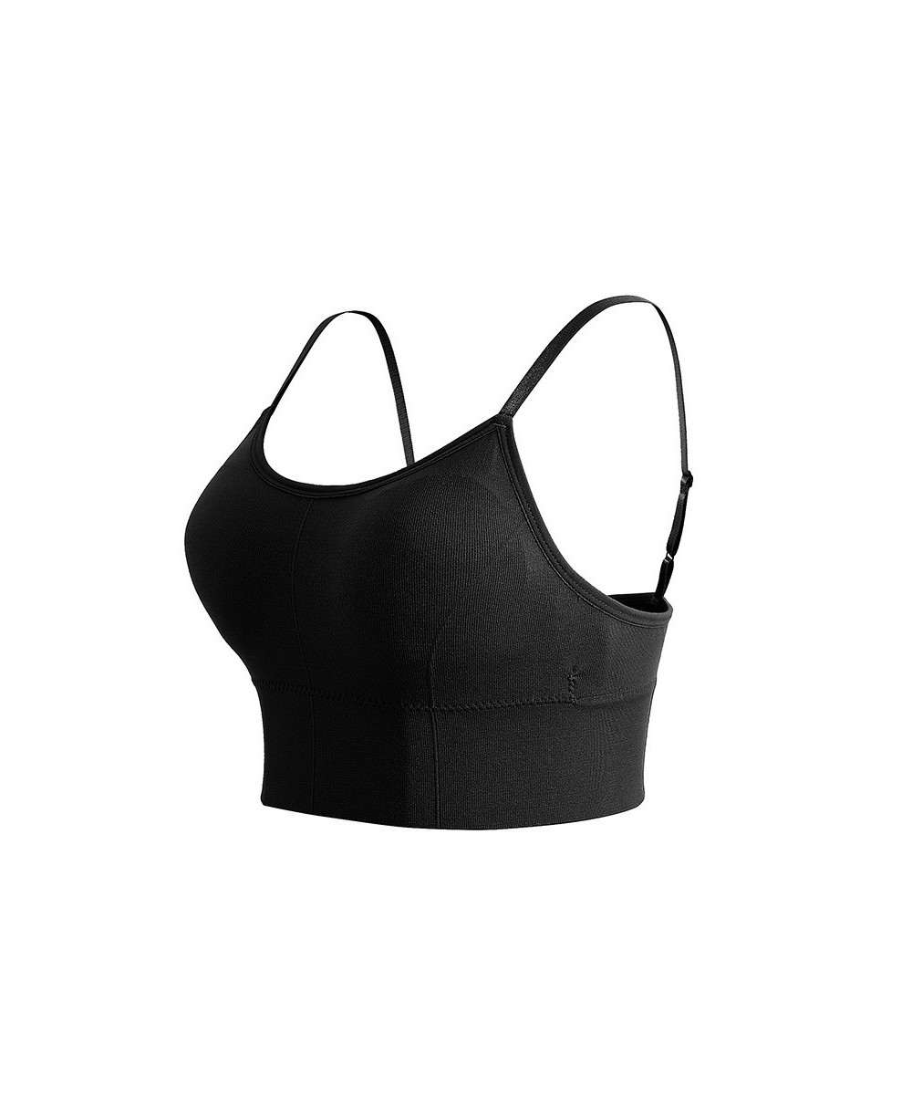 Women's Adjustable Breathable Gathering No Underwire Strapless Underwear Top Bra Girls seamless Sports Bra Women's Underwear ...