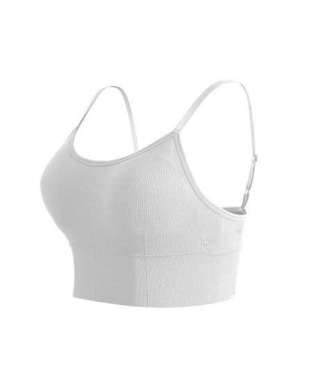 Women's Adjustable Breathable Gathering No Underwire Strapless Underwear Top Bra Girls seamless Sports Bra Women's Underwear ...