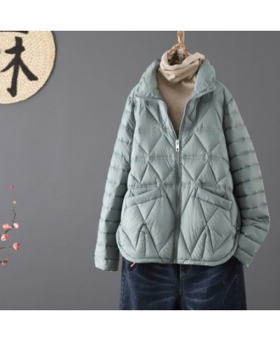 Winter Ultra Light Thin Duck Down Coat Women Fashion Short Slim Puffer Jacket Autumn Casual Pocket Parkas ED1710 $83.13 - Jac...