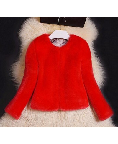 winter coat women faux fur coat women imitation rabbit artificial fur jacket with fur women plus size overcoat fake fur coat ...