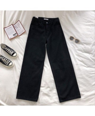 Woman High Waist Jeans 2023 New Spring Autumn Korean Casual Loose Wide-leg Pants Women Streetwear Baggy White Button Fly Jean...