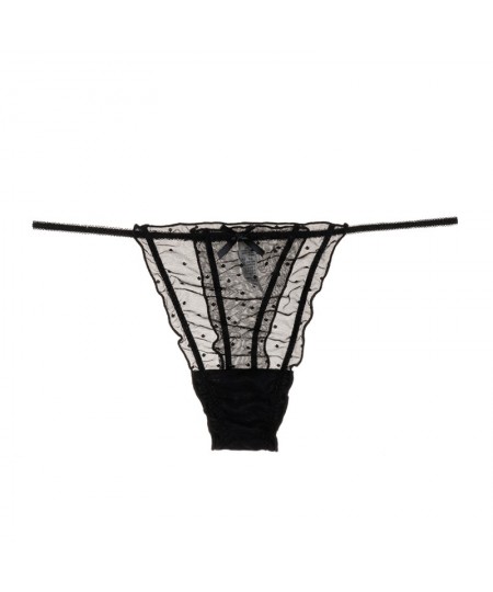 Mesh Transparent Thong Women Panties Underwear Women Sexy Bow G String Seamless Female Underpants See-Through Intimates $15.1...