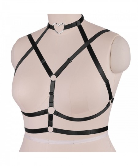 Women Gothic Erotic Body Harness Bondage Cage Bra Top Harness Adjustable Bdsm Garter Belt Lingerie Suspenders Straps $26.42 -...