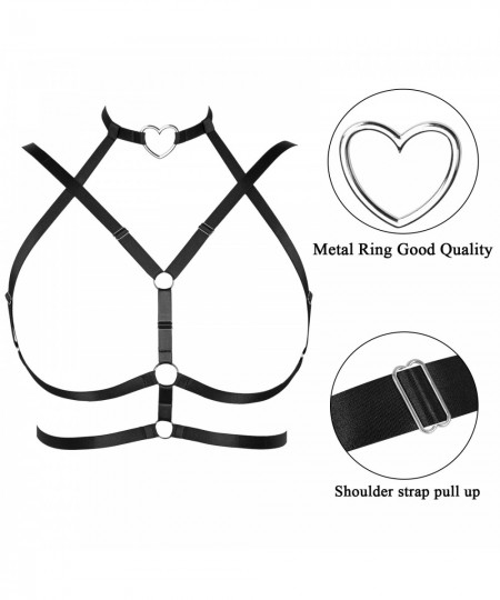 Women Gothic Erotic Body Harness Bondage Cage Bra Top Harness Adjustable Bdsm Garter Belt Lingerie Suspenders Straps $26.42 -...