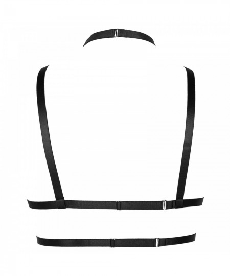 Women Gothic Erotic Body Harness Bondage Cage Bra Top Harness Adjustable Bdsm Garter Belt Lingerie Suspenders Straps $26.42 -...