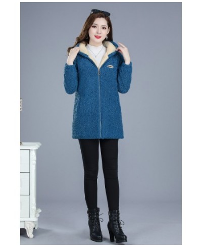 Winter Woman's Clothes Coats New Middle-Aged Mother Velvet Add Thick Cotton Clothes Imitate Lamb Hair Keep Warm Ladies Jacket...