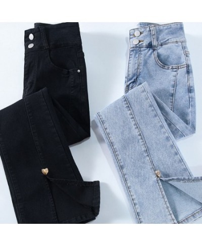 Women Jeans Office Lady Sweet High Waisted Flare Pants Femme Zippers Spring New Japanes Style Trousers Female $47.68 - Jeans