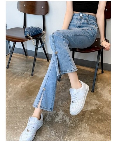 Women Jeans Office Lady Sweet High Waisted Flare Pants Femme Zippers Spring New Japanes Style Trousers Female $47.68 - Jeans