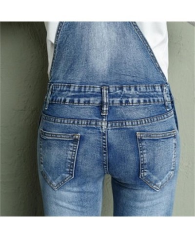 2023 Spring and Autumn High Waist Elastic Slim Fit Student One Piece Sling Jeans Small Feet Denim Strap Pants $59.05 - Jeans