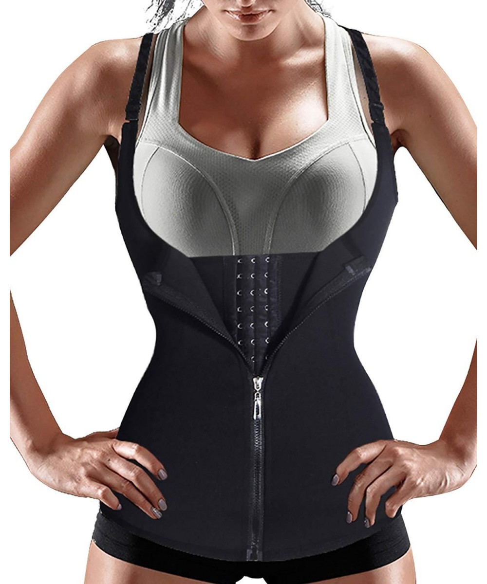 Women Waist Trainer Push Up Vest Tummy Belly Girdle Body Shaper Waist Cincher Corset Zipper Vest Plus Size S-4XL Shaperwear $...