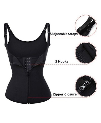 Women Waist Trainer Push Up Vest Tummy Belly Girdle Body Shaper Waist Cincher Corset Zipper Vest Plus Size S-4XL Shaperwear $...