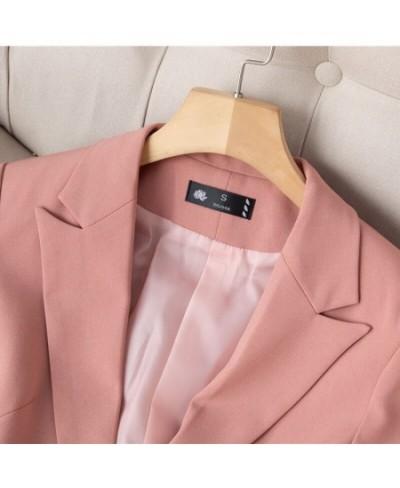 Professional Pink Pants Suit 2022 Spring New Fashion Long Sleeve Blazer and Trousers Office Ladies Temperament Work Wear $92....