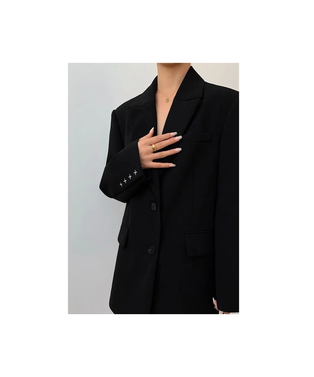 2022 Autum Oversize Full Sleeve Long Women Blazer Office Lady Solid Work Suit Blazers Work Female Clothing Jackets Coat $54.5...