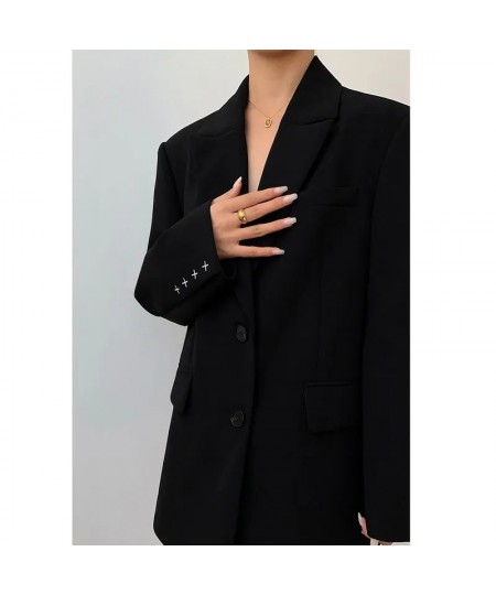 2022 Autum Oversize Full Sleeve Long Women Blazer Office Lady Solid Work Suit Blazers Work Female Clothing Jackets Coat $54.5...