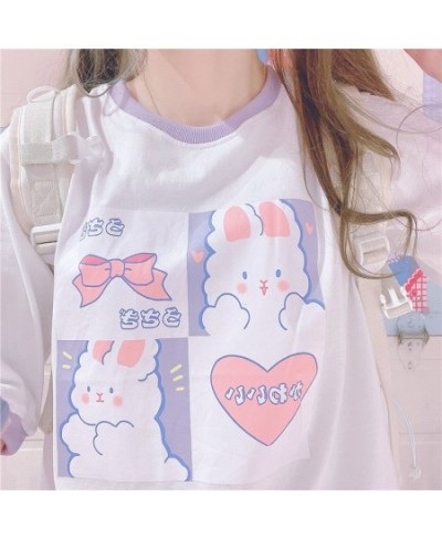 Kawaii Tshirt Women Fashion 2023 Cute Cartoon Print Tops Women Loose T Shirt Casual All Match Summer Graphic T Shirts $28.79 ...