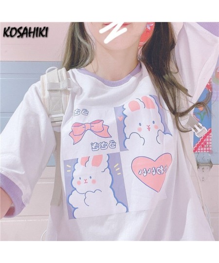 Kawaii Tshirt Women Fashion 2023 Cute Cartoon Print Tops Women Loose T Shirt Casual All Match Summer Graphic T Shirts $28.79 ...