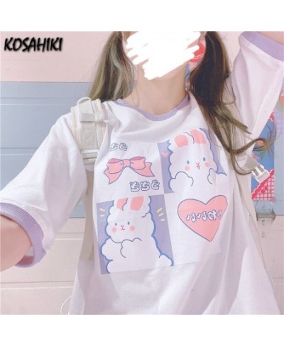 Kawaii Tshirt Women Fashion 2023 Cute Cartoon Print Tops Women Loose T Shirt Casual All Match Summer Graphic T Shirts $28.79 ...