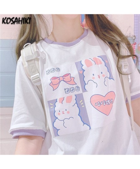 Kawaii Tshirt Women Fashion 2023 Cute Cartoon Print Tops Women Loose T Shirt Casual All Match Summer Graphic T Shirts $28.79 ...