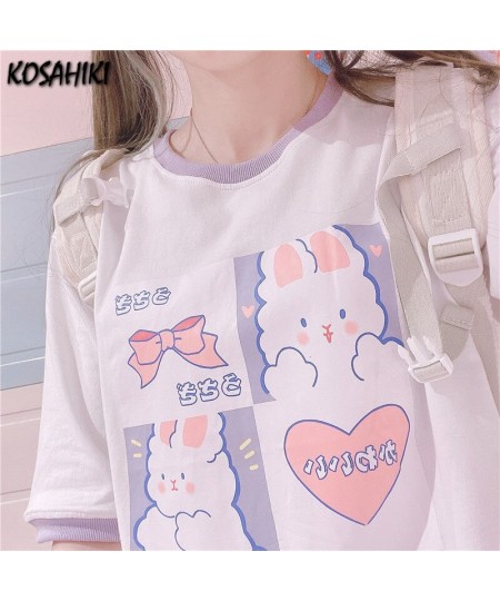 Kawaii Tshirt Women Fashion 2023 Cute Cartoon Print Tops Women Loose T Shirt Casual All Match Summer Graphic T Shirts $28.79 ...