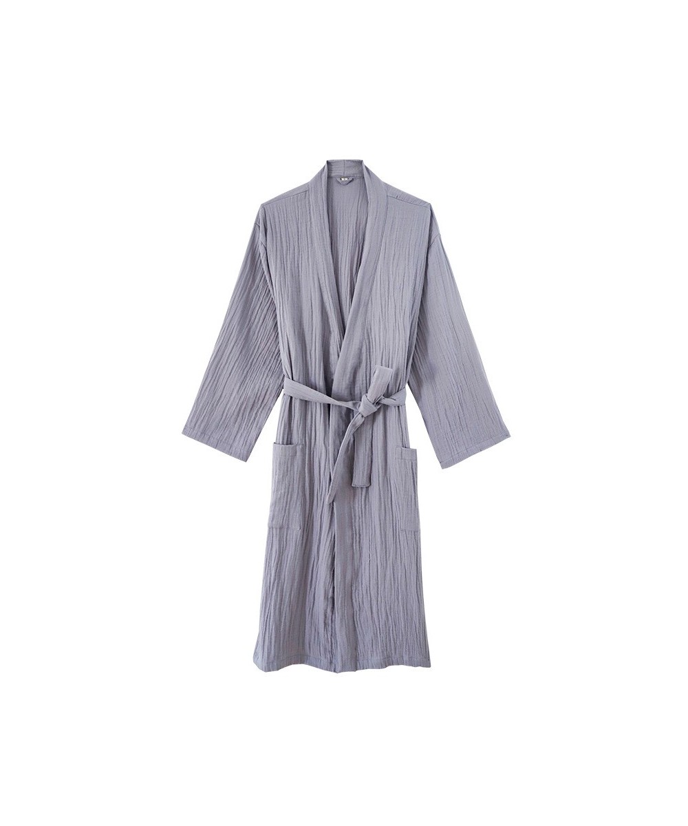 Pure Cotton Double-layer Gauze Robes Kids Solid Robe Boy&girls Robe Kimono Bathrobe 100% Soft Sleeprobe Kids Casual Homewear ...