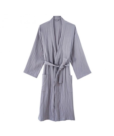 Pure Cotton Double-layer Gauze Robes Kids Solid Robe Boy&girls Robe Kimono Bathrobe 100% Soft Sleeprobe Kids Casual Homewear ...