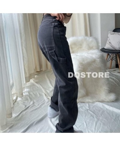 High Waist Wide Leg Jeans Woman Loose Casual Overalls Female Fashion Simple Design Trousers Women 2022 Black Jeans New $44.89...