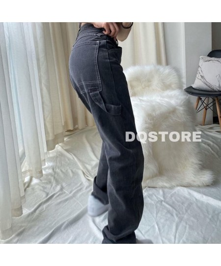 High Waist Wide Leg Jeans Woman Loose Casual Overalls Female Fashion Simple Design Trousers Women 2022 Black Jeans New $44.89...