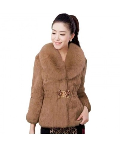 2022 New Autumn&Winter Fashion Ladies Temperament Butterfly Button Short White Faux Fur Coat Waist Slimming Jacket Feminina T...