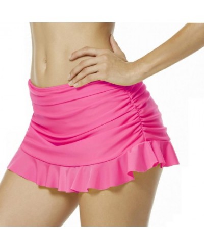 burst fold fold lotus leaf swimming skirt large size beach skirt pants with briefs $19.29 - Swimsuit