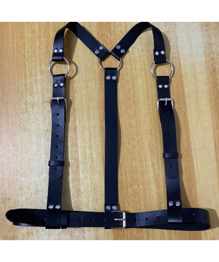 Fashion Leather Harness Women Chest Garter Belts Harajuku Sexy Underwear BDSM Body Bondage Erotic Bra to Waist Suspenders $23...