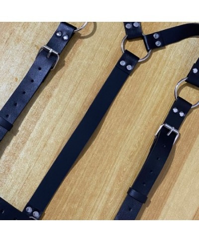 Fashion Leather Harness Women Chest Garter Belts Harajuku Sexy Underwear BDSM Body Bondage Erotic Bra to Waist Suspenders $23...