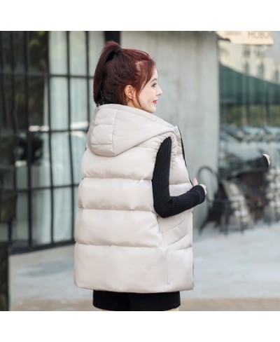 Winter Long Women's Vest Warm Solid Vest With Hood Sleeveless Jacket Woman Stand Collar Thick Casual Padded Vest Woman $53.59...