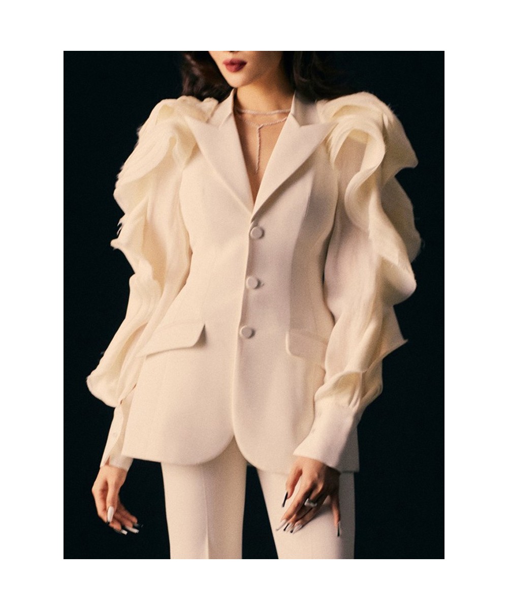 Asymmetrical Fashion Blazer For Women Notched Collar Long Sleeve Solid Loose Blazers Female Spring Clothing Style New $89.72 ...