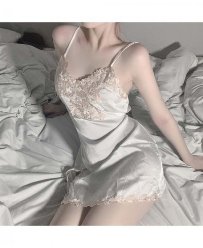 Sexy lace braces skirt women hot pajamas comfortable sleeping clothes colourful nightgown 5 colours $42.08 - Sleepwears